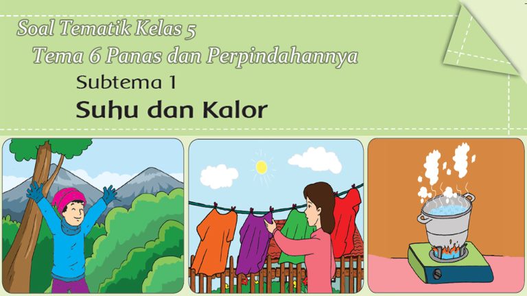 Panduan Lengkap: Download Soal Tema 6 Subtema 1 Kelas 5 – Menuju Pemahaman Mendalam tentang Energi dan Perubahannya