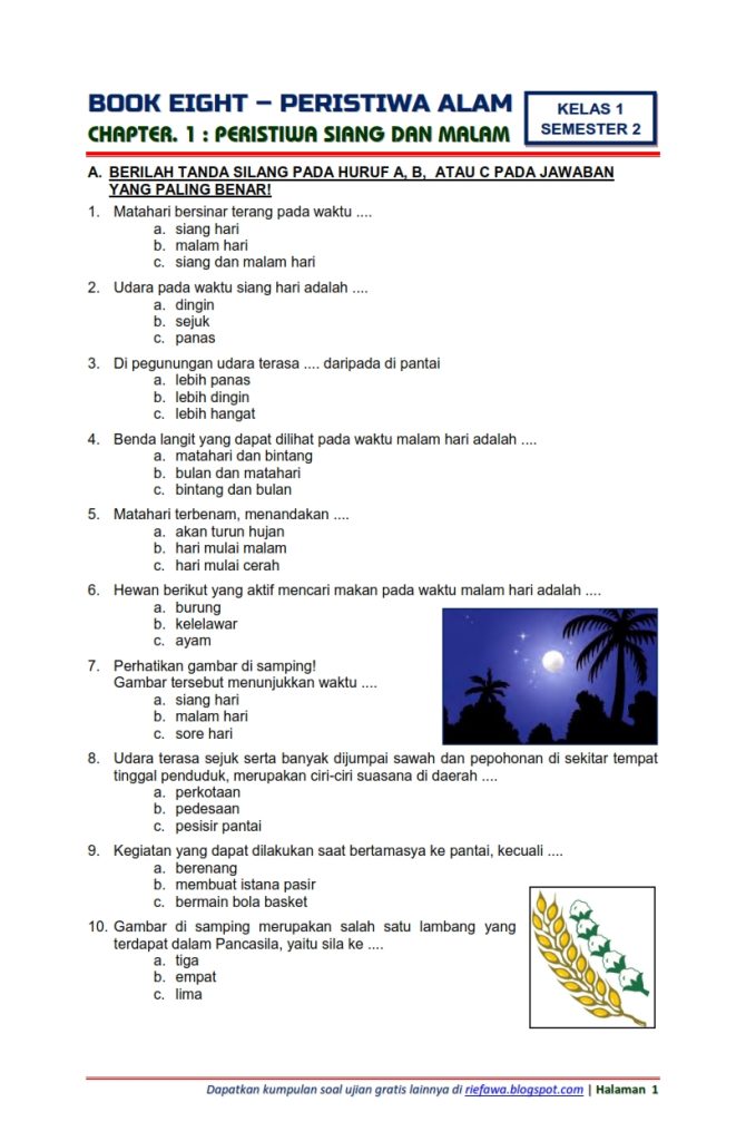 Persiapan Optimal: Download Soal Tema 7 & 8 Kelas 1 SD untuk Membangun Fondasi Belajar yang Kuat