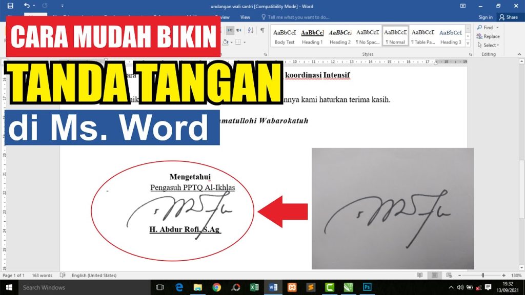 3 Cara Menebalkan Tanda Tangan di Word Agar Tidak Mudah Pudar Tahun 2026