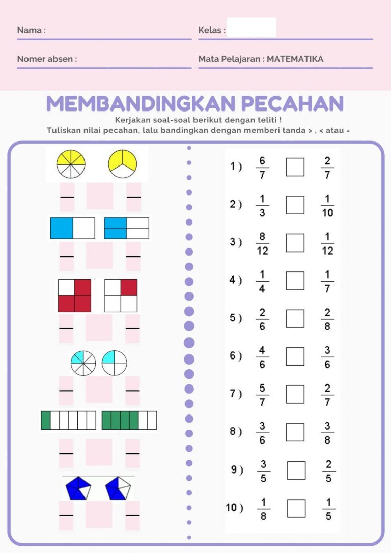 3 Soal Pecahan Kelas 2 SD PDF 2026, Ternyata Begini Polanya!
