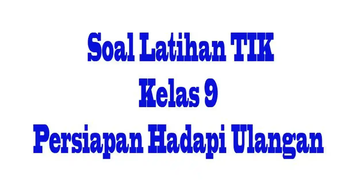 Satuan Kecepatan Sebuah Modem Adalah Jawaban Soal TIK Kelas 9 Semester