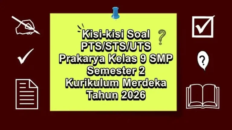 7 Soal Prakarya Kelas 9 Semester 2 Bab 1 Paling Sering Muncul dari Ibu Anggonowati