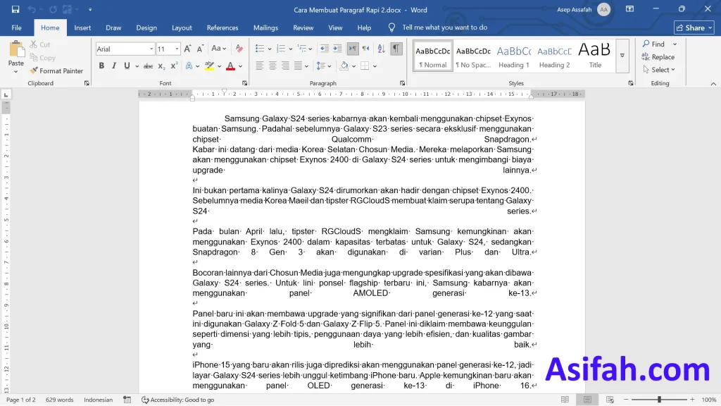Ternyata Begini Cara Menaikan Paragraf di Word yang Selama Ini Salah