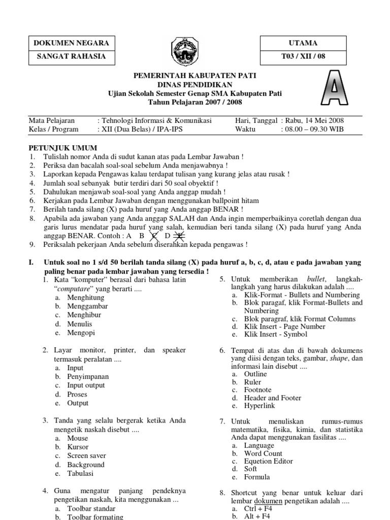 Mengintip Kunci Sukses Ujian Semester 2 Bahasa Indonesia Kelas 9