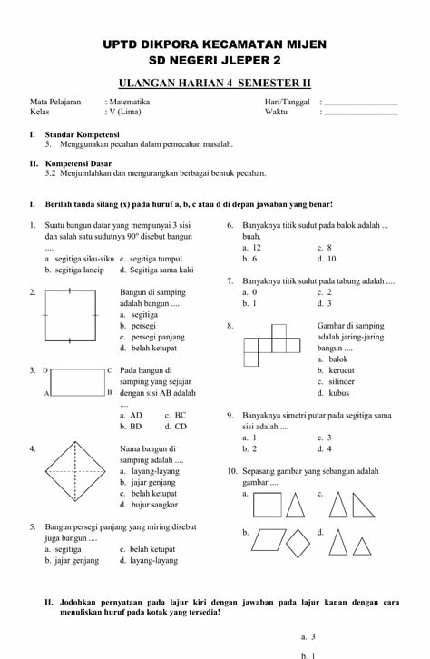 5 Fakta Mengejutkan dari Soal UTS Matematika Kelas 5 Semester 2 Bangun Ruang yang Selama Ini Salah
