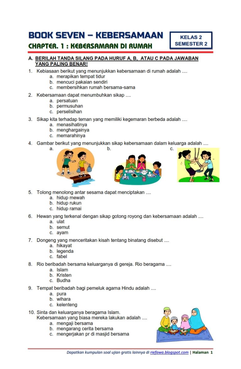 contoh soal uas tema 8 kelas 3