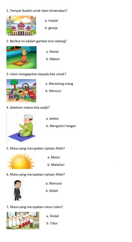Akhirnya Tahu Kisi Kisi Soal Agama Islam Kelas 4 SD Semester 1 yang Sering Muncul di Ujian