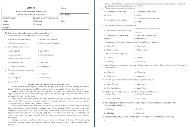 Rahasia Download Soal UTS Kelas 4 Tema 7 Subtema 2 yang Wajib Kamu Ketahui Sebelum Ujian!