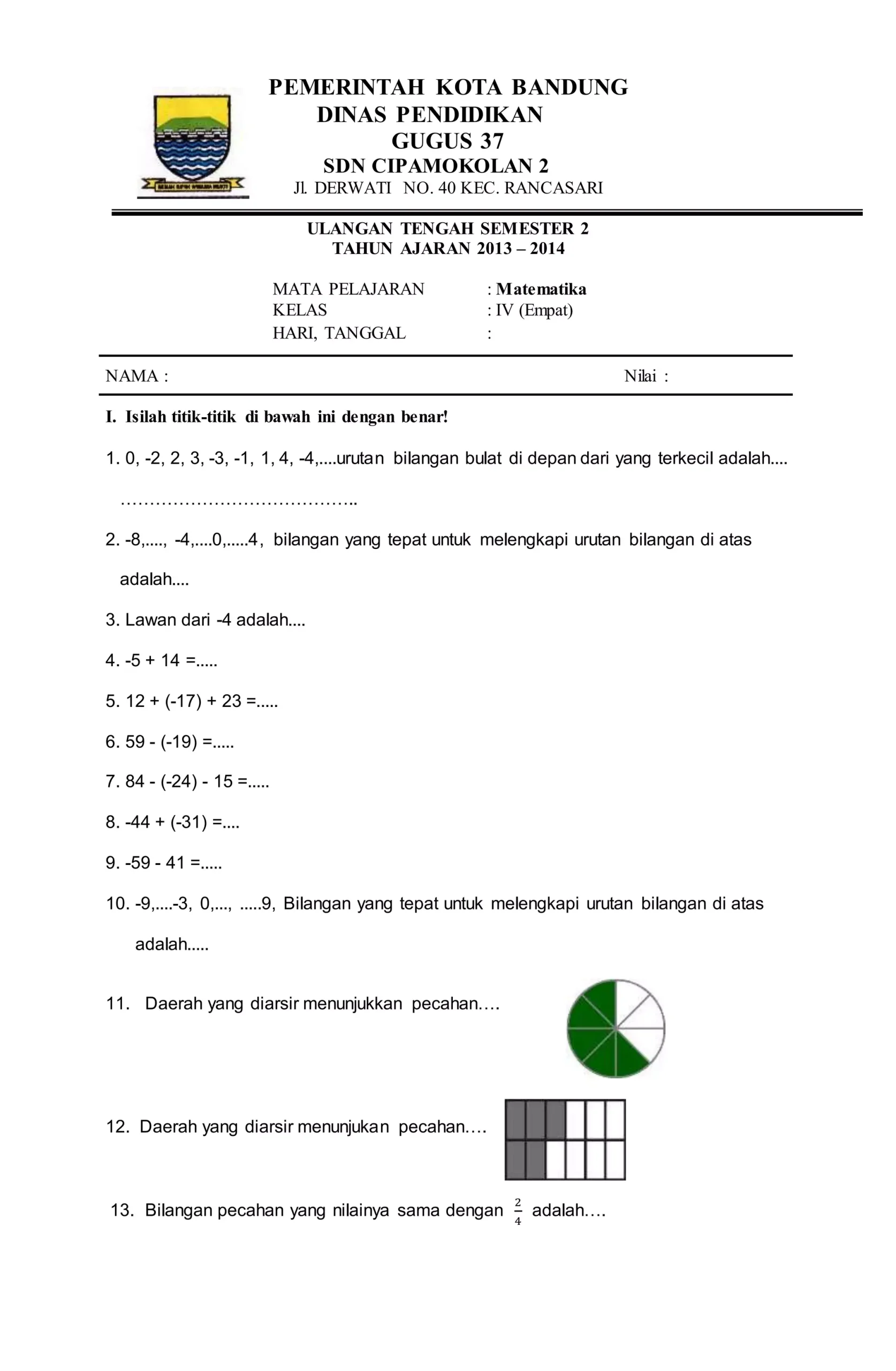 Terbukti 5 Cara Cepat Download Soal UTS Matematika Semester 2 Kelas 4 Kuasai Soal Omi 2026