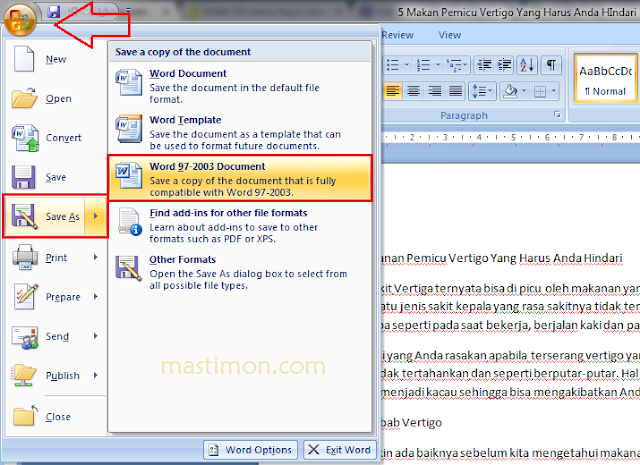 Terbukti 7 langkah cepat cara ubah format word 2010 ke 2003 online sebelum kehilangan file