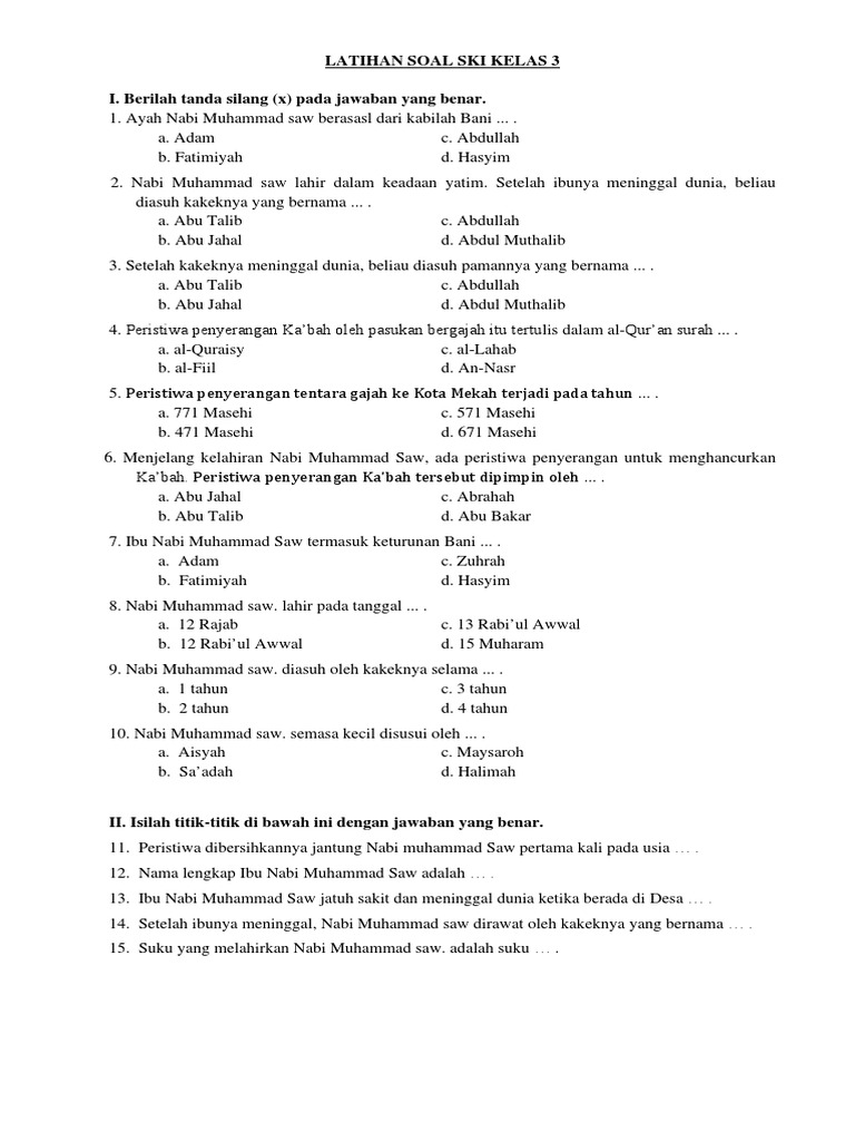 Terbukti! Latihan Soal Kelas 3 SD Ski Semester 2 Bantu Anak Kuasai Matematika dengan Mudah