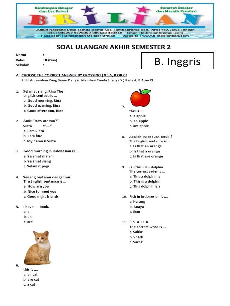 Menguasai Ujian Akhir Semester UAS PLBJ Kelas 3 SD Semester 1