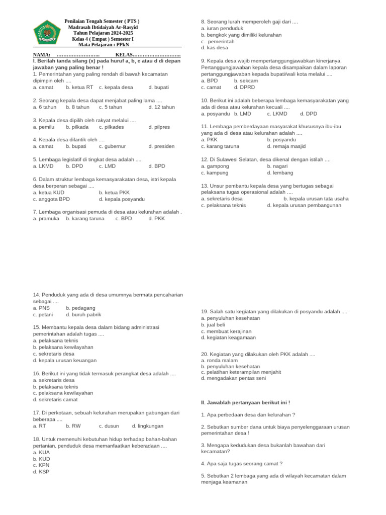 7 Tips Praktis download soal uts pts kelas 4 k13 semester 1 gurumaju.com Sebelum Ujian
