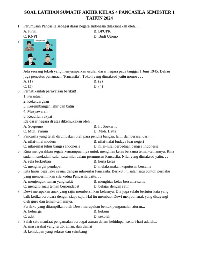 Wajib Tahu Bocoran Soal Ulangan PKN Kelas 1 Semester 2 Agar Nilai Anak Sempurna Wajib Tahu Bocoran Soal Ulangan PKN Kelas 1 Semester 2 Agar Nilai Anak Sempurna