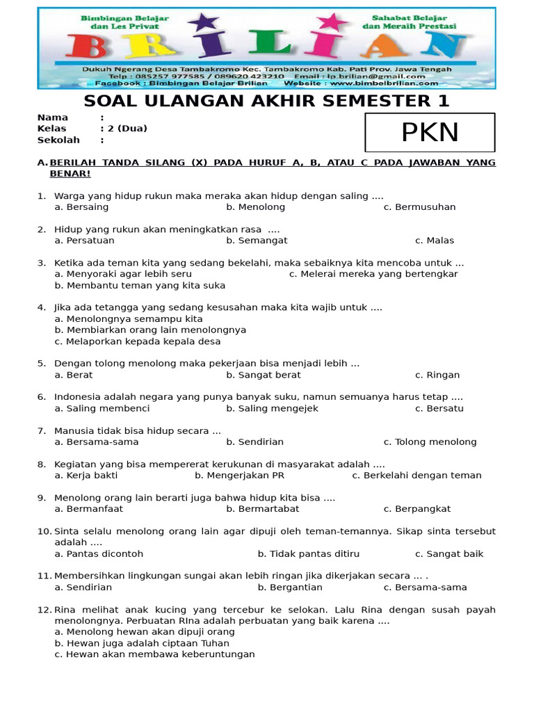 Rahasia Juara FIFA ASEAN Cup 2026 dan Bocoran Soal PKN Kelas 2 SD Semester 1