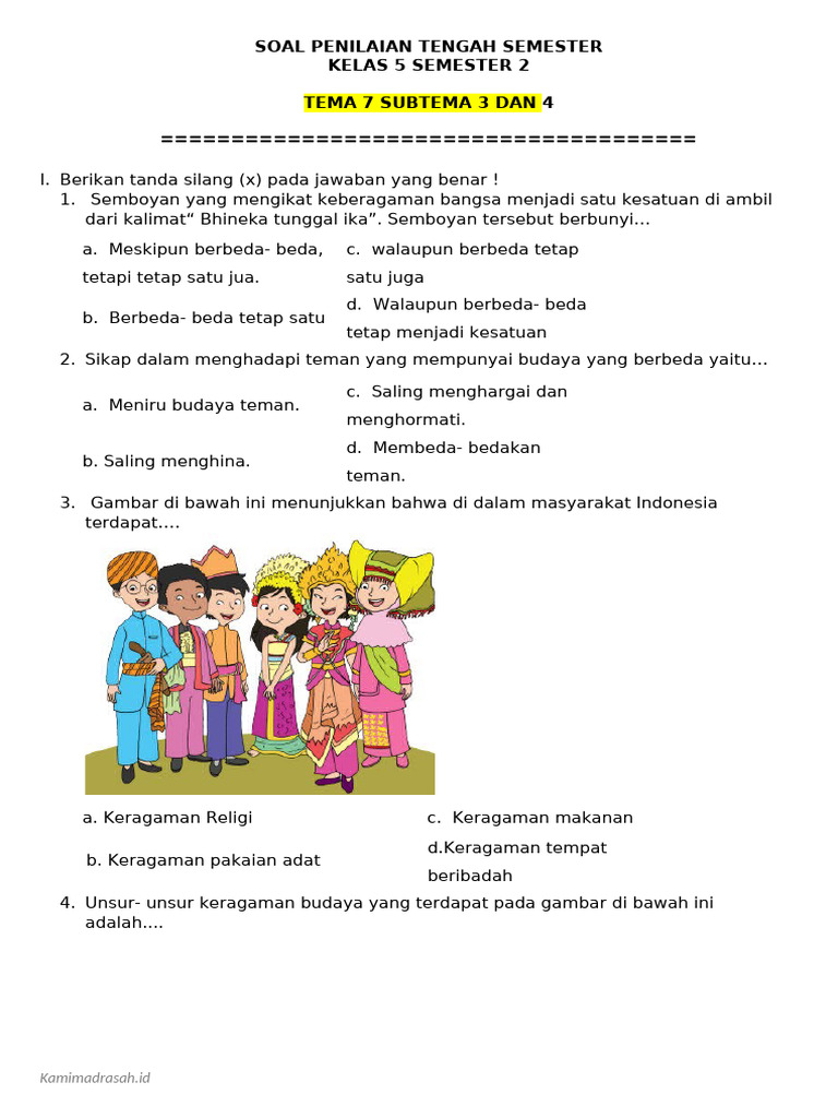 Rahasia Skor Sempurna Kerjakan Soal Tem A7 Subtema 2 dan 3 Kelas 5 SD Ternyata Mudah