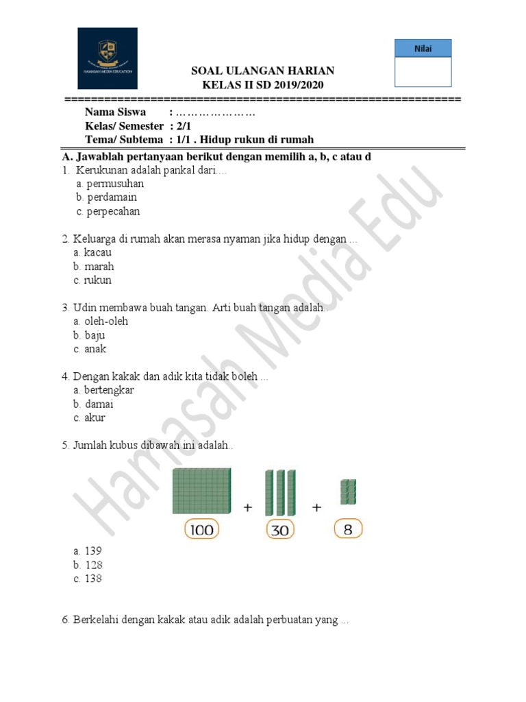 Rahasia Sukses Menjawab Soal Tema 1 Kelas 2 KD 3.1 Agar Nilai Siswa Melejit Tinggi