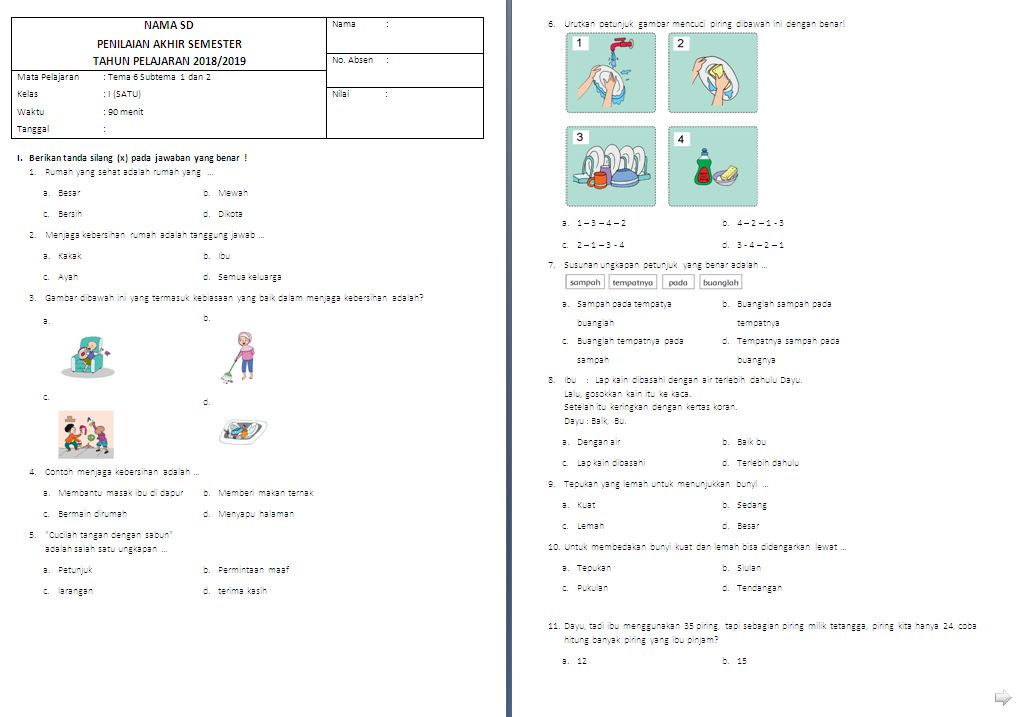 Ternyata Ini Kunci Sukses Jawab soal kelas 2 tema 6 subtema 1 dan 2 dengan Benar